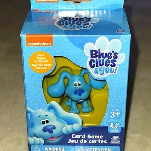 Nickelodeon Blue’s Clues & You Card Game With Blue Figure 1.75"